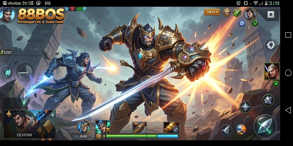 Gameplay seru dari 88BOS dengan pertarungan yang menegangkan.