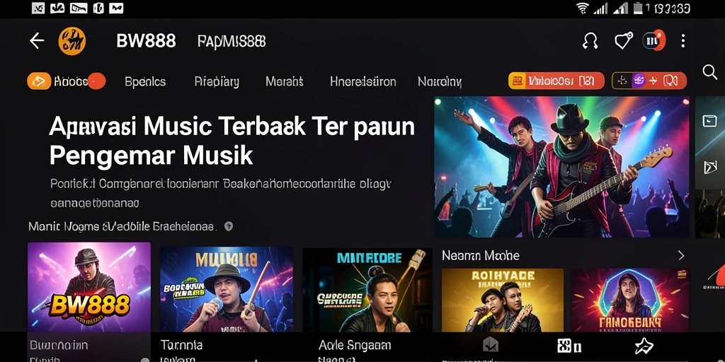 Menampilkan antarmuka menarik dan gameplay musik BW888.