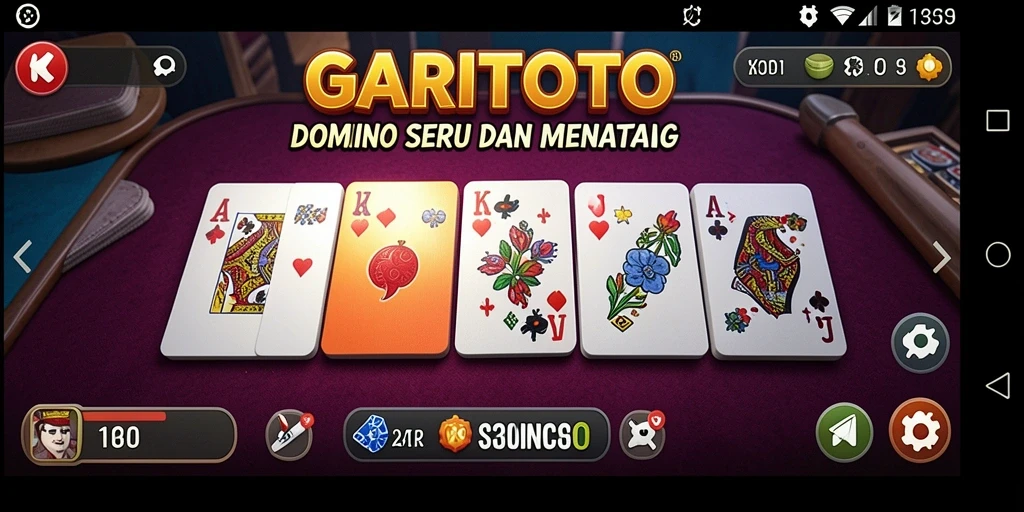 Screenshot GARITOTO menampilkan gameplay seru dengan fitur interaktif.