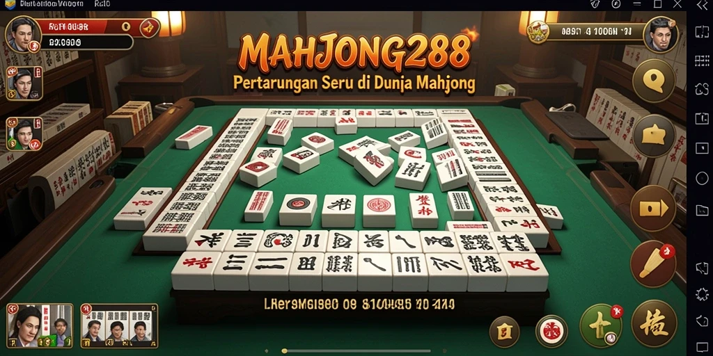 Screenshot seru dari pertarungan di MAHJONG288 yang menunjukkan aksi gameplay.
