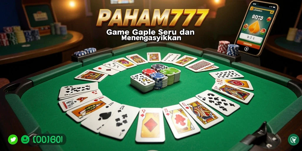 Tampilan menarik gameplay Gaple di PAHAM777.