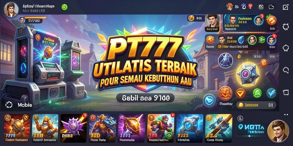 Screenshot utama PT777 menampilkan kemudahan penggunaan aplikasi Utility.