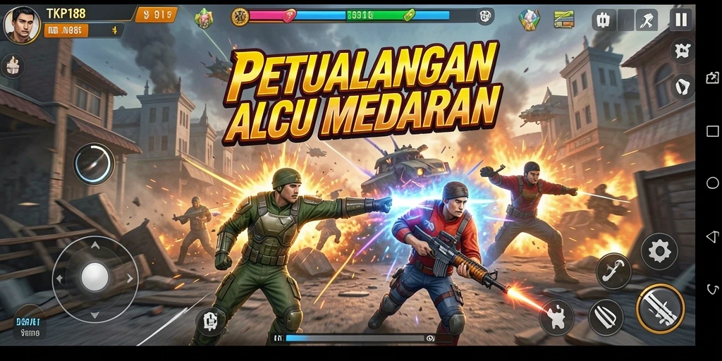 Tampilan gameplay menegangkan dalam TKP188 dengan grafis memukau.